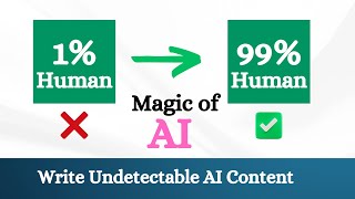 Write Undetectable AI Content  Make Your AI Content to Humanizer Content  Bypass AI  ZeroGPT [upl. by Llejk881]