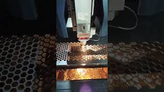 Laser cutting plat grille speaker custom machine fiberlasercutting cuttinglaser cnc [upl. by Ahsim]