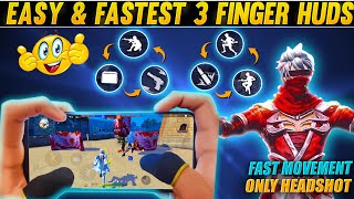 Top 5 Best 3 Finger Custom Hud ⚡🔥 3 Finger Custom Hud Free Fire 3 Finger Super Movement Custom Hud [upl. by Ahsenra264]