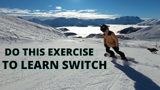 How to Ride Switch on a Snowboard WITHOUT Going Back to Basics [upl. by Kiley924]