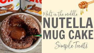 How to make a Nutella Mug Cake Recipe shorts [upl. by Alac]