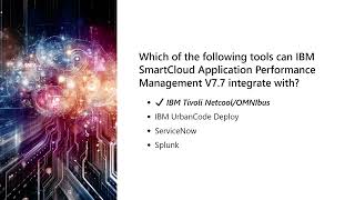 C2010 515 IBM SmartCloud Application Performance Management V7 7 Fundamentals Exam [upl. by Cagle986]