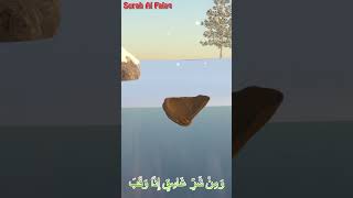 Hat Carried By The Wind With Surah Al Falaq video cartoon mad animation fun alfalaq murottal [upl. by Cristen]