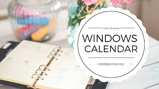 Windows Display Calendar  FREEBIE [upl. by Dich130]