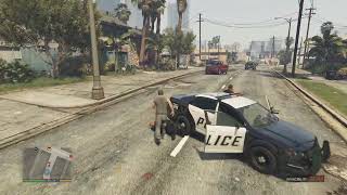 GTA V cops vs families and Martin Madrazo cartel shoot out [upl. by Mariandi]