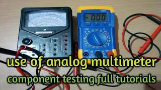 Analog multimeter  how to use analog multimeter [upl. by Binetta]