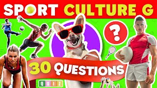 Quiz Sports  30 Questions pour Tester vos Connaissances [upl. by Anivlac]