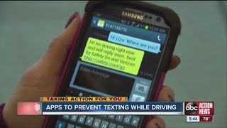 Free cellphone apps prevent distracted driving [upl. by Sterner]