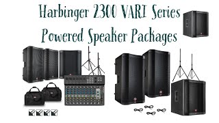 Harbinger VARI 2300 Series Powered Speakers Packages [upl. by Kahcztiy]