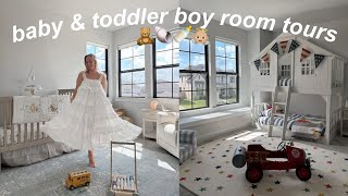 BABY BOY NURSERY  TODDLER BOY ROOM TOURS Neutral Beautiful amp Cosy Decor Inspo [upl. by Kelwin219]