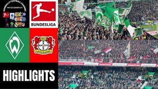 SV Werder Bremen vs Bayer Leverkusen 04 12Spieltag Bundesliga Highlights [upl. by Latton]