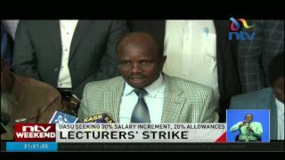 Lecturers strike UASU says members will take to the streets on Monday [upl. by Metts]