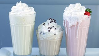 How to Make Milkshakes  Easy Strawberry Vanilla Chocolate Milkshakes Recipe [upl. by Audrie]