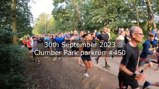 Clumber Park parkrun 450  September 30th 2023 fast [upl. by Enitsyrk]