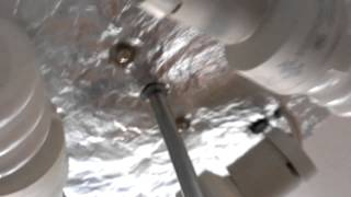 Installing a New Hampton Bay Ceiling Light Fixture [upl. by Norbel]