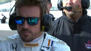 Fernando Alonso Tests At Indianapolis Motor Speedway [upl. by Adekahs244]