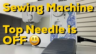 Sewing Machine Brother LX3817  The Needle is Hitting The Plate [upl. by Sherill]