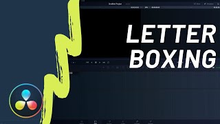 How to Add Letterbox in DaVinci Resolve 16 [upl. by Hgielram]