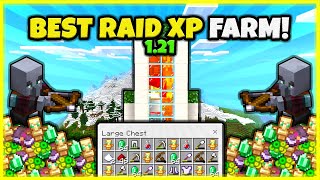 BEST RAID FARM EVER VERY FAST In Minecraft Bedrock 121 [upl. by Sumaes]