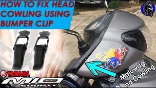 How to fix loose Head Cowling of Mio Sporty using Universal Bumper Clip [upl. by Risley]