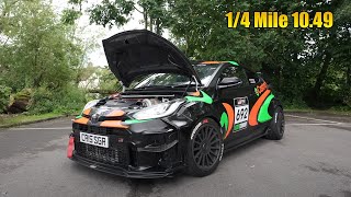 600hp GR Yaris 1047  134MPH  14 Mile [upl. by Jurkoic222]