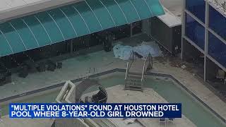 8yearold girl violently sucked into NW Houston hotel pools unsecured gap lawsuit reads [upl. by Ereveneug]