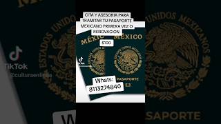 Quieres tramitar tu pasaporte Mexicano [upl. by Trevethick]