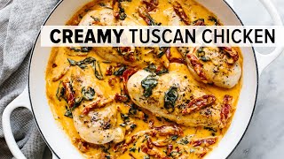 This CREAMY TUSCAN CHICKEN is a wowworthy dinner recipe with Mediterranean flair [upl. by Eciram]