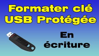 Comment formater une clé USB protégée en écriture avec CMD [upl. by Codding]