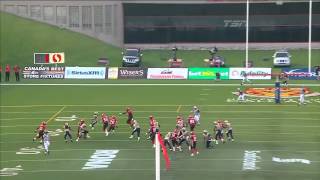 CFL Fake Field Goal Touchdown vs Bombers  Week 12 2012 [upl. by Saidee]