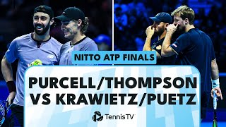 Purcell amp Thompson vs Krawietz vs Puetz For A Spot In The Final  Nitto ATP Finals 2024 Highlights [upl. by Ahsitahs]