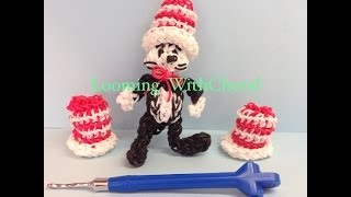 Rainbow Loom 3D Loomless top HAT for The Cat In The Hat  Looming WithCheryl [upl. by Annekahs]