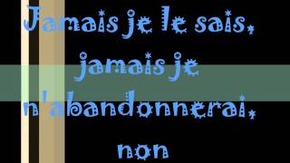 Je défendrai ma vie  Lyrics [upl. by Attezi123]