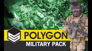 Polygon Military Pack  Trailer 3D Low Poly Art for Games by SyntyStudios [upl. by Odlamur662]