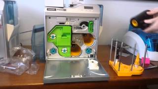 Loading A Ribbon Set Into The Magicard Prima 4 Card Printer [upl. by Acinom]