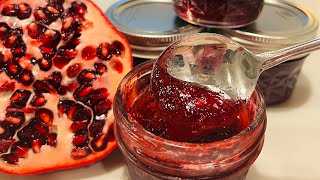 Home Canned Pomegranate Jelly  Holiday Canning  Christmas Gifting [upl. by Emina]