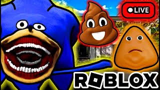 POU JUEGA ROBLOX CON SUSCRIPTORES EN VIVO 🔴 Juegos y Gameplays Shin Sonic [upl. by Lamori]