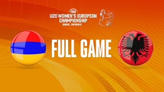 Armenia v Albania  Full Basketball Game  FIBA U20 Womens European Championship 2022  Division B [upl. by Ayila]