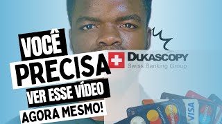 Como Carregar a Dukascopy Com Cartão Visa ou Mastercard  Tudo que precisas saber Banco Dukascopy [upl. by Yllac]