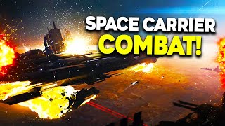 CARRIER COMBAT  Deep Space Battle Simulator Gameplay  Ft The Crew [upl. by Elyrrad682]