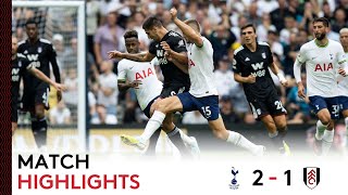 Tottenham Hotspur 21 Fulham  Premier League Highlights  Strong Fightback Not Quite Enough [upl. by Aehcim]