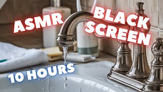 10 Hours of Relaxing Dripping Water Sounds for Sleep Meditation and Focus  Black Screen [upl. by Rosemonde175]