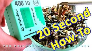 In 20 seconds  How to use Wiha 40010 Magnetizer or Demagnetizer [upl. by Neehar574]