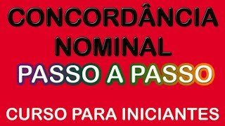 Concordância Nominal  Passo a Passo  Curso para Iniciantes [upl. by Taffy]