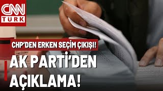 AK Partiden Son Dakika Erken Seçim Açıklaması Geldi İşte CNN TÜRKe Yapılan Özel Açıklama [upl. by Roderick]