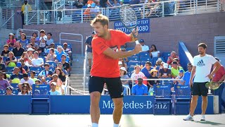 Stan Wawrinka Backhand Slow Motion Side View  ATP One Handed Backhand Technique [upl. by Conte]