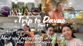 Must visit restaurants in Davao City plus window shopping  World of D [upl. by Rebmetpes]