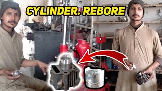 Reboring Your Motorcycle Cylinder Block With Amazing Technical Process 👌 [upl. by Hambley810]