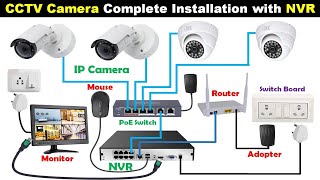 CCTV Camera Connection with NVR for Home ElectricalTechnician [upl. by Pratt]