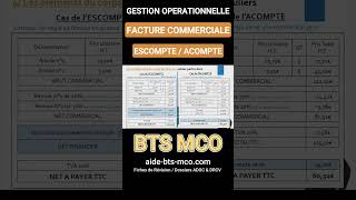 Comprendre les ACOMPTES et les ESCOMPTES en facturation  Gestion en BTS MCO [upl. by Einahpats]